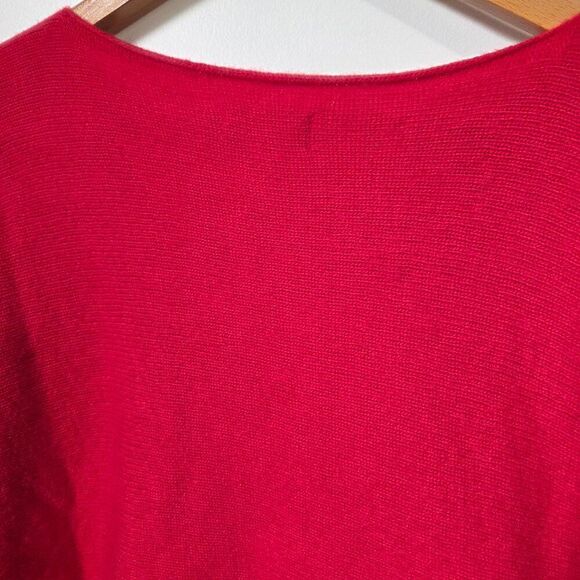 EUC BIANCO & BLU RED MERINO WOOL BLEND BOATNECK SWEATER TOP SIZE M - Picture 12 of 16